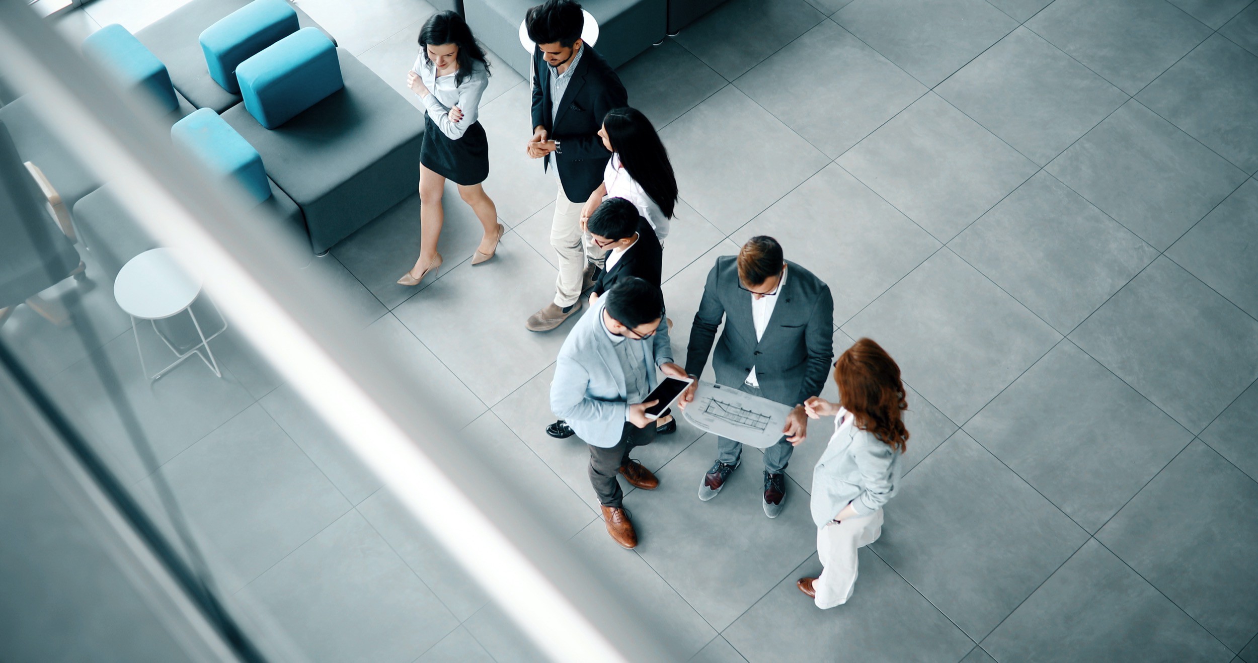 Business people conference in modern meeting room