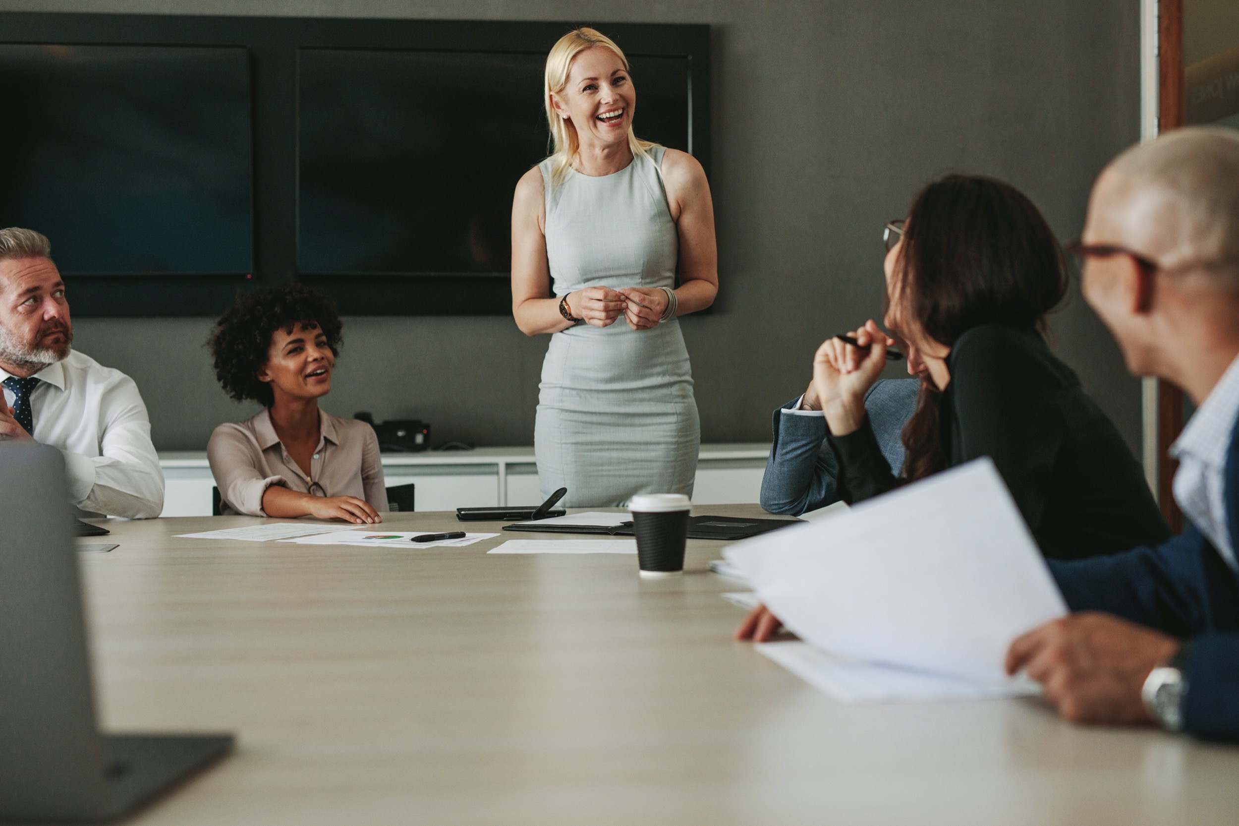 Business team having a meeting in conference room